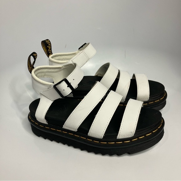 Dr. Martens Claire Athena white Strappy platform sandals size 8 - Picture 2 of 9